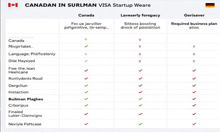 مقایسه ویزای استارتاپ کانادا و آلمان